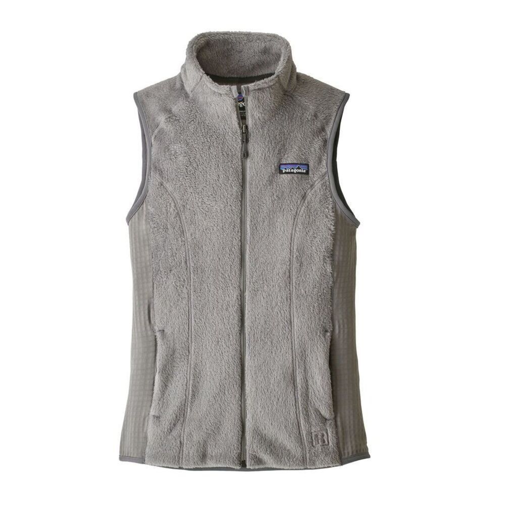 Patagonia Women's Light Gray High Collar Breathable R2 Vest Medium
